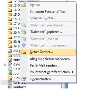 kalender outlook drucken
