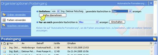 Farben Outlook
