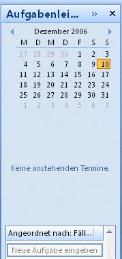 Aufgabenleiste