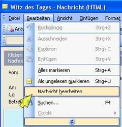 outlook manipulieren