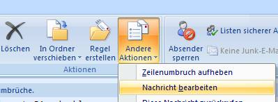outlook manipulieren