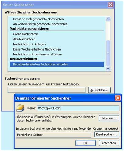 suchordner outlook