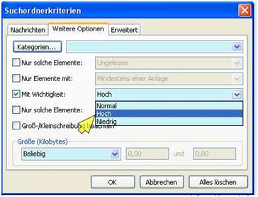 outlook suchordner