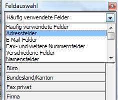 outlook kontakte nach ort sortieren