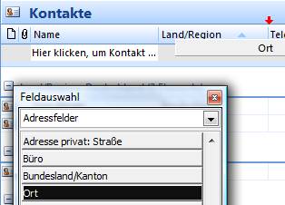 kontakte outlook