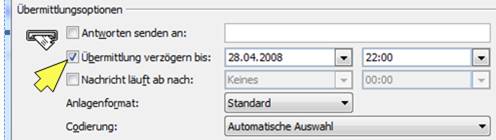 mail zeitversetzt senden
