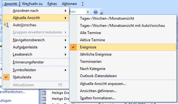 Feiertage löschen
