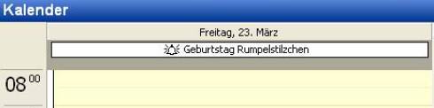 Outlook Ereignis Termin