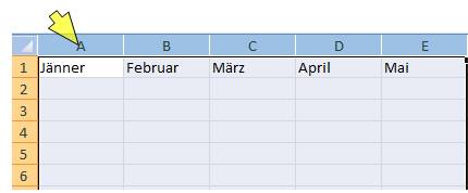Excel Spalten Breite anpassen