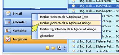outlook mail aufgabe anlegen