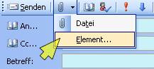 outlook vcard