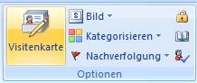 outlook visitenkarten