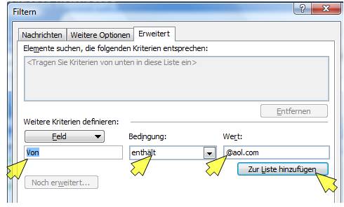 outlook organisieren