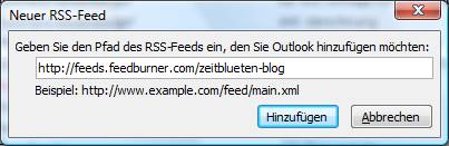 outlook 2007 rss