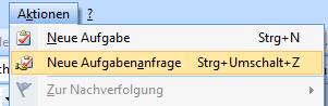 outlook aufgabe