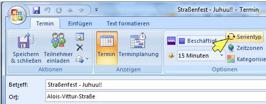 outlook terminserie