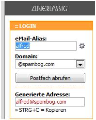 spam wegwerfadresse