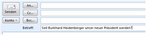outlook abstimmung