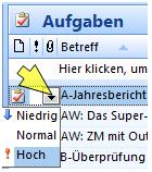 outlook prioritäten