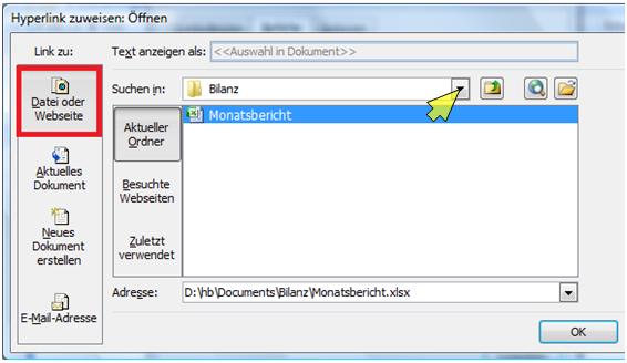 dokumente einfügen