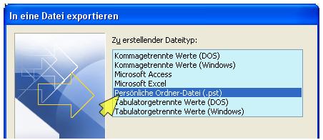 outlook pst