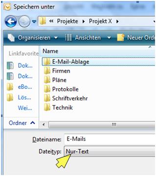 outlook sichern
