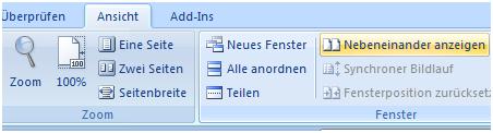 Windows Fenster nebeneinander