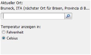 vista sidebar wetter