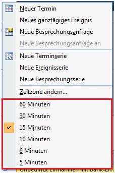 outlook zeitskala