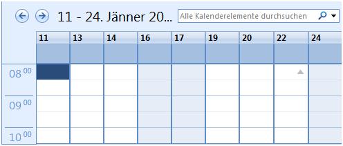 Outlook wochenzahl