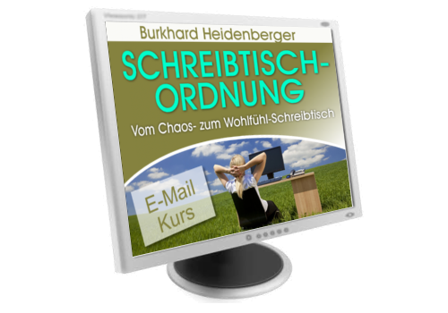 kurs schreibtisch chaos
