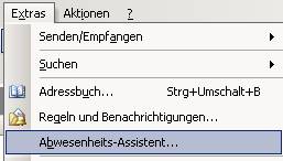 abwesenheitsassistent outlook