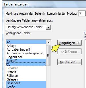 ansichten gesendete mails