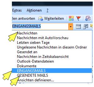 ansichten outlook
