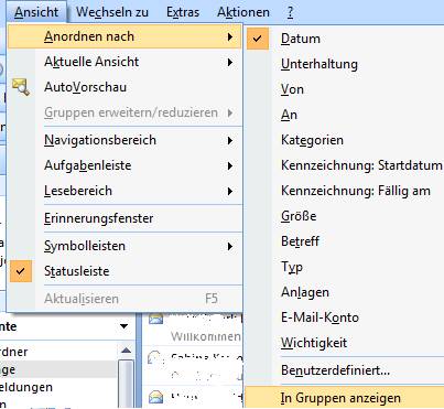 outlook aktueller ansichtsbereich