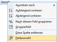 outlook individuelle ansicht