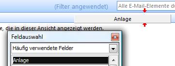outlook felder anpassen
