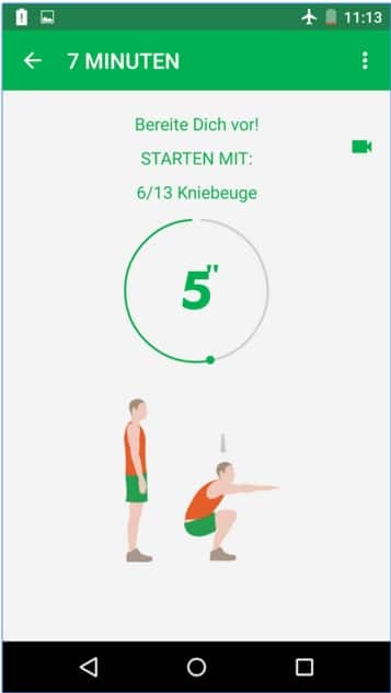 7-Minuten-Training-App