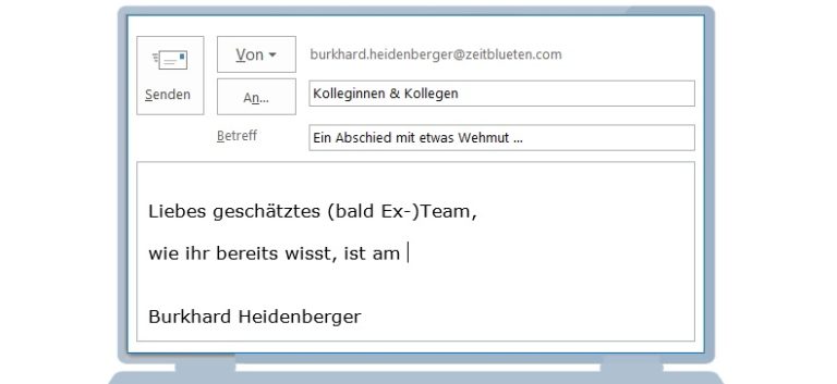 Mein Letzter Brief An Dich Mustertexte & Vorlagen für eine stilvolle Abschiedsmail an Kollegen