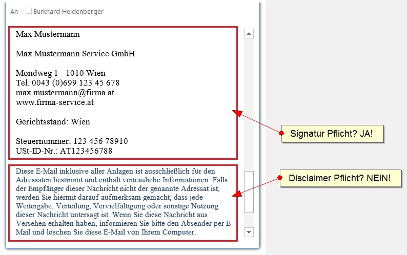 E Mail Disclaimer Pflicht Oder Nicht Fragen Antworten Inkl Muster Zeitbluten