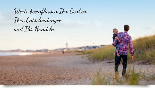 Ihre Persönliche Werte leiten Sie
